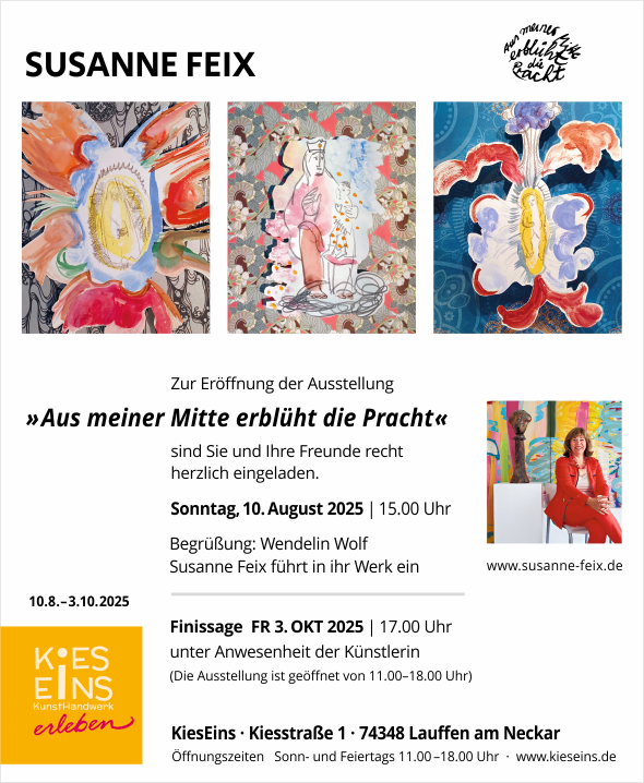 Susanne Feix Ausstellung Lauffen 2025